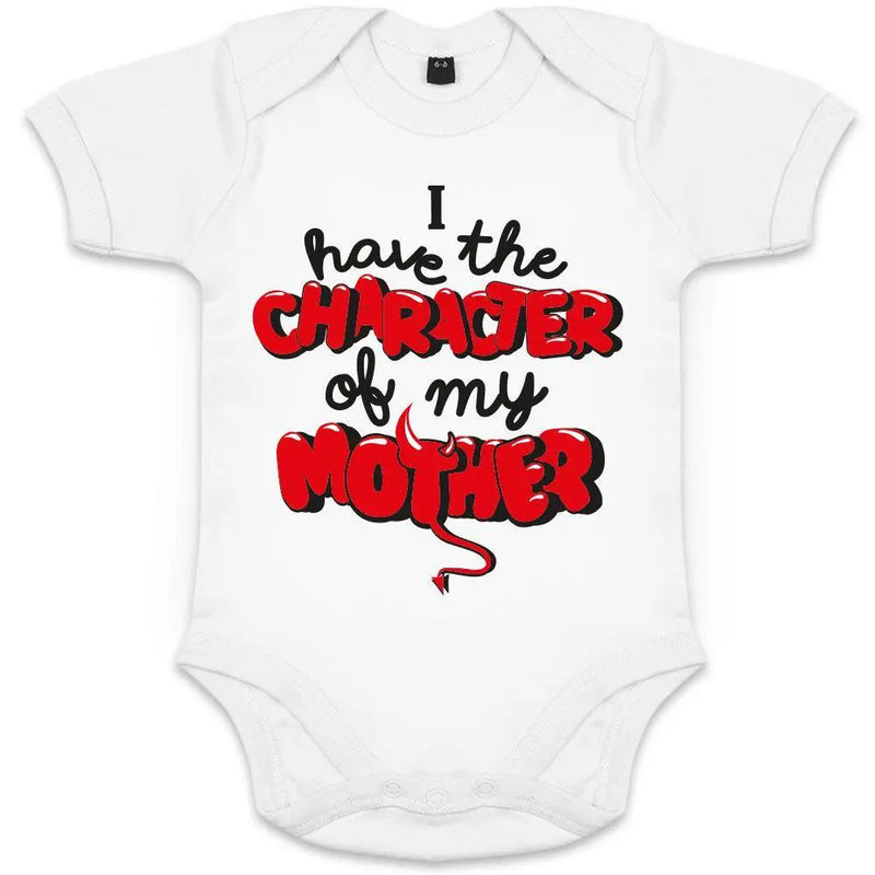 I Have The Character Of My Mother Organic Baby Boy Onesie Big Frenchies