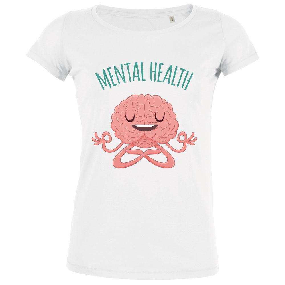 Brain Meditating Mental Health Women's Organic Tee - BIG FRENCHIES