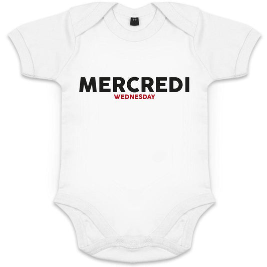 Mercredi/Wednesday Organic Baby Onesie - bigfrenchies