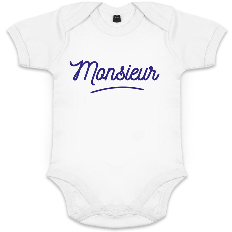 Monsieur Organic Baby Boy Onesie - bigfrenchies