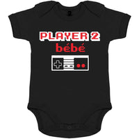 Player 1 Papa and Player 2 Bebe Dad and Child Matching Outfit