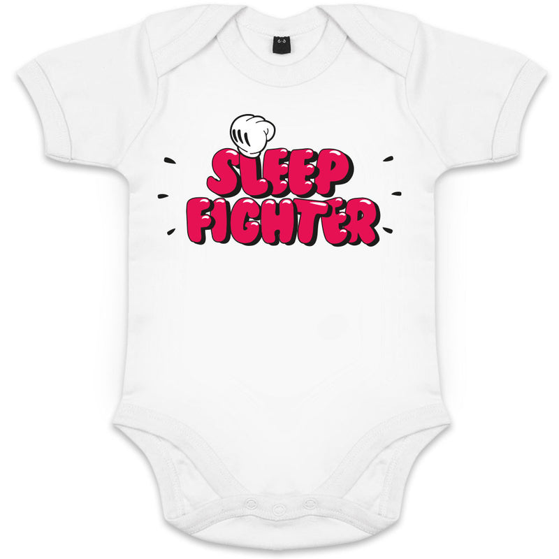 Sleep Fighter Organic Baby Girl Onesie - bigfrenchies