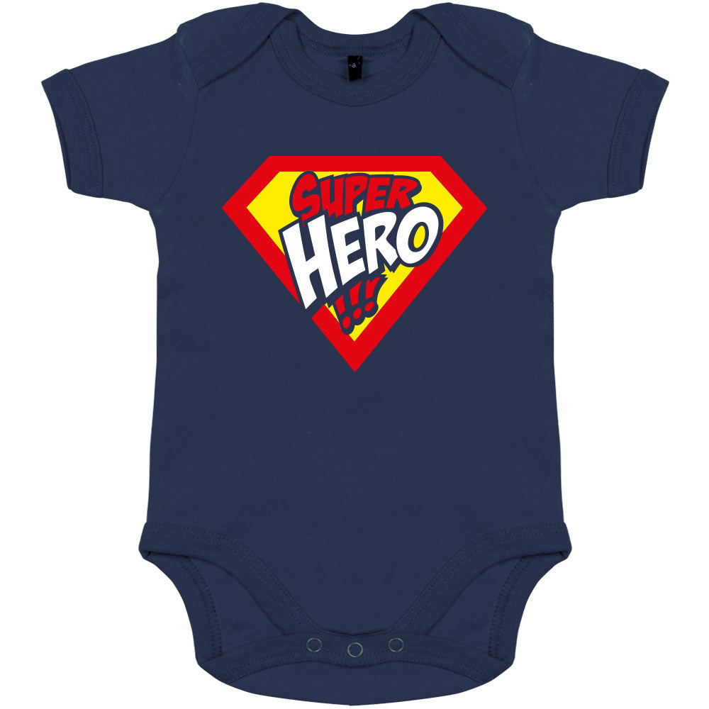 Super Hero Organic Baby Boy Onesie - bigfrenchies