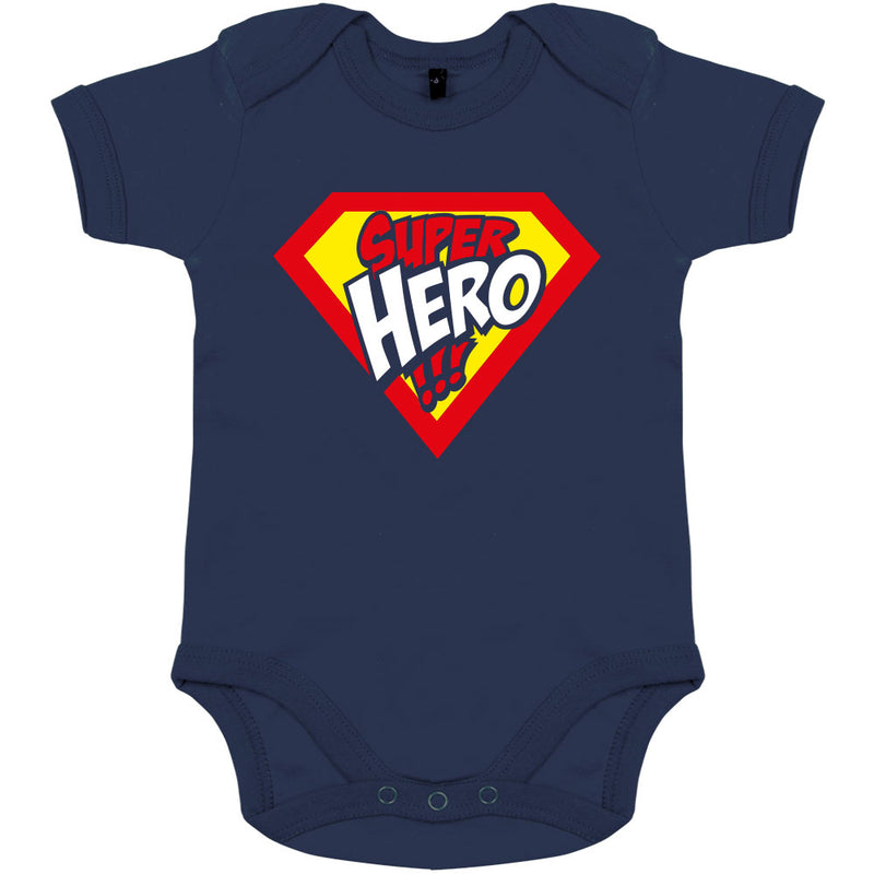 Super Hero Organic Baby Boy Onesie - bigfrenchies