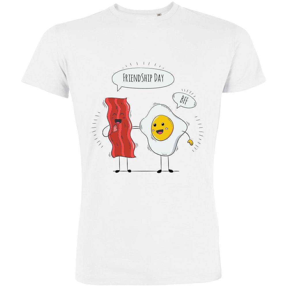 Bacon Egg Friendship Men's Organic Tee - bigfrenchies