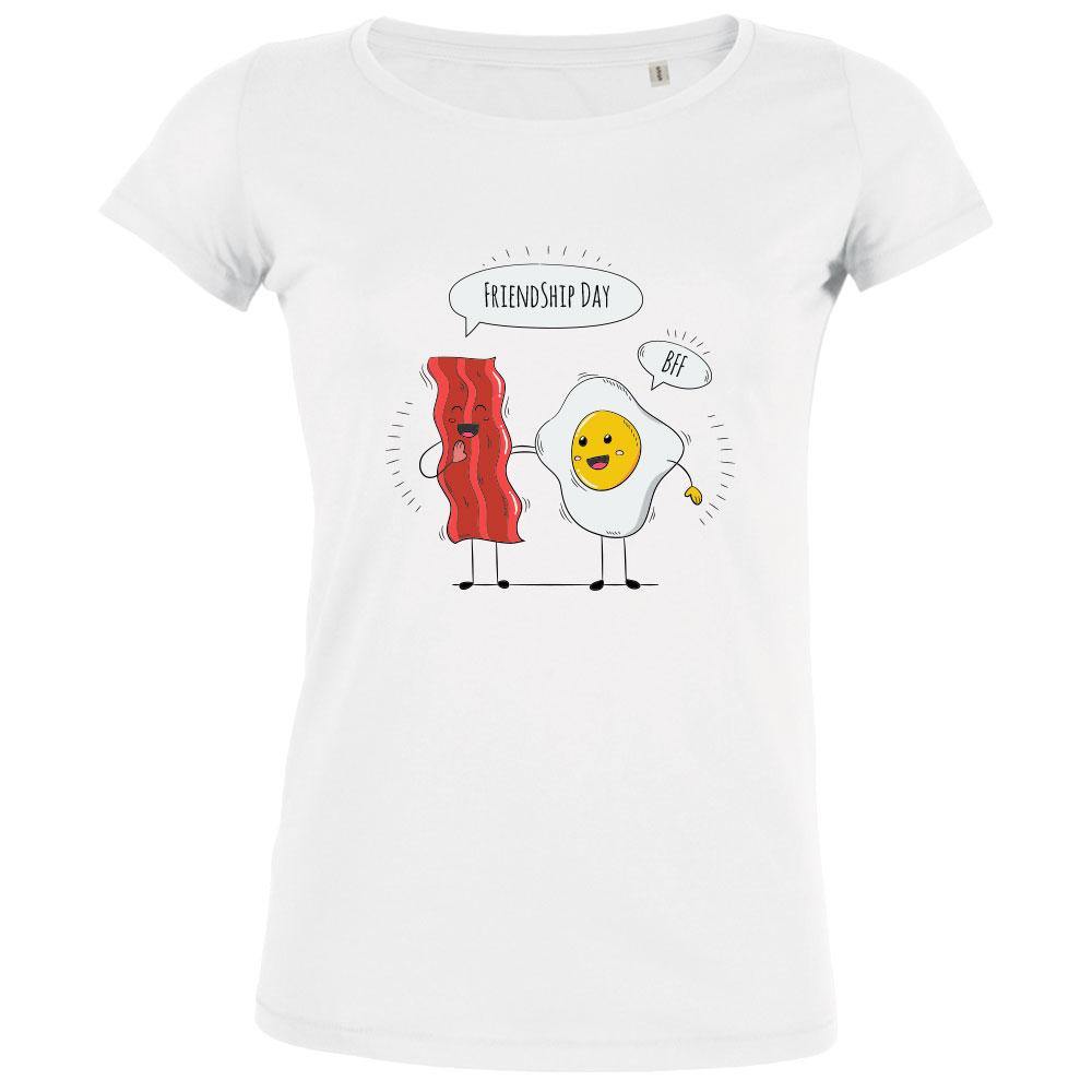 Bacon Egg Friendship Women's Organic Tee - bigfrenchies