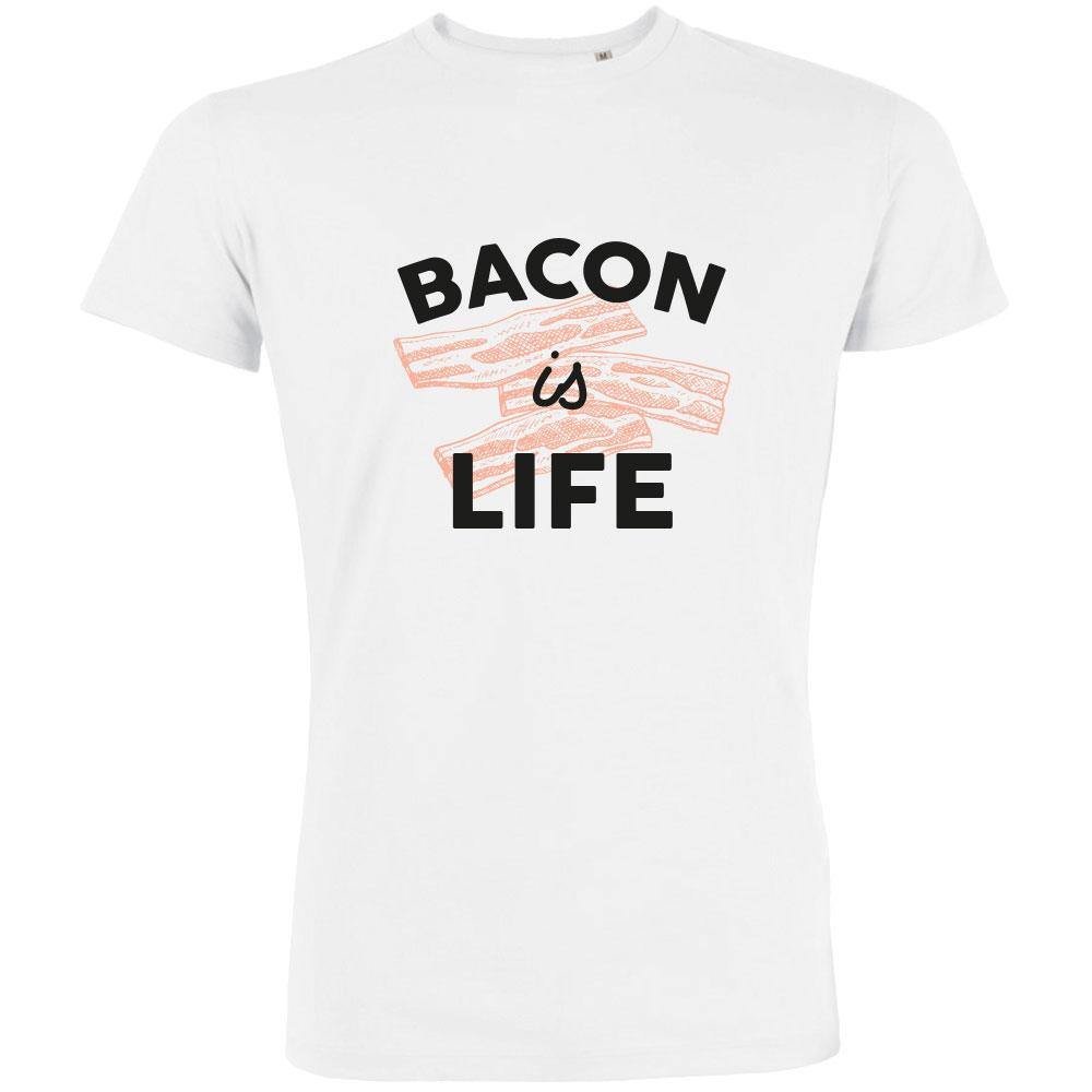 Bacon Is Life Men's Organic Tee - bigfrenchies