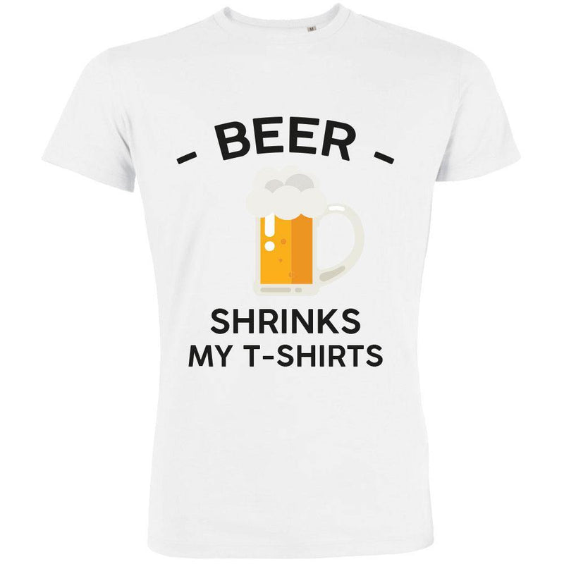 Beer Shrinks My T-Shirts Men's Organic Tee - bigfrenchies