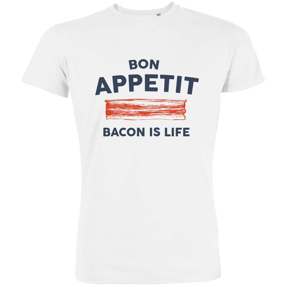 Bon Appetit Bacon Is Life Men's Organic Tee - bigfrenchies