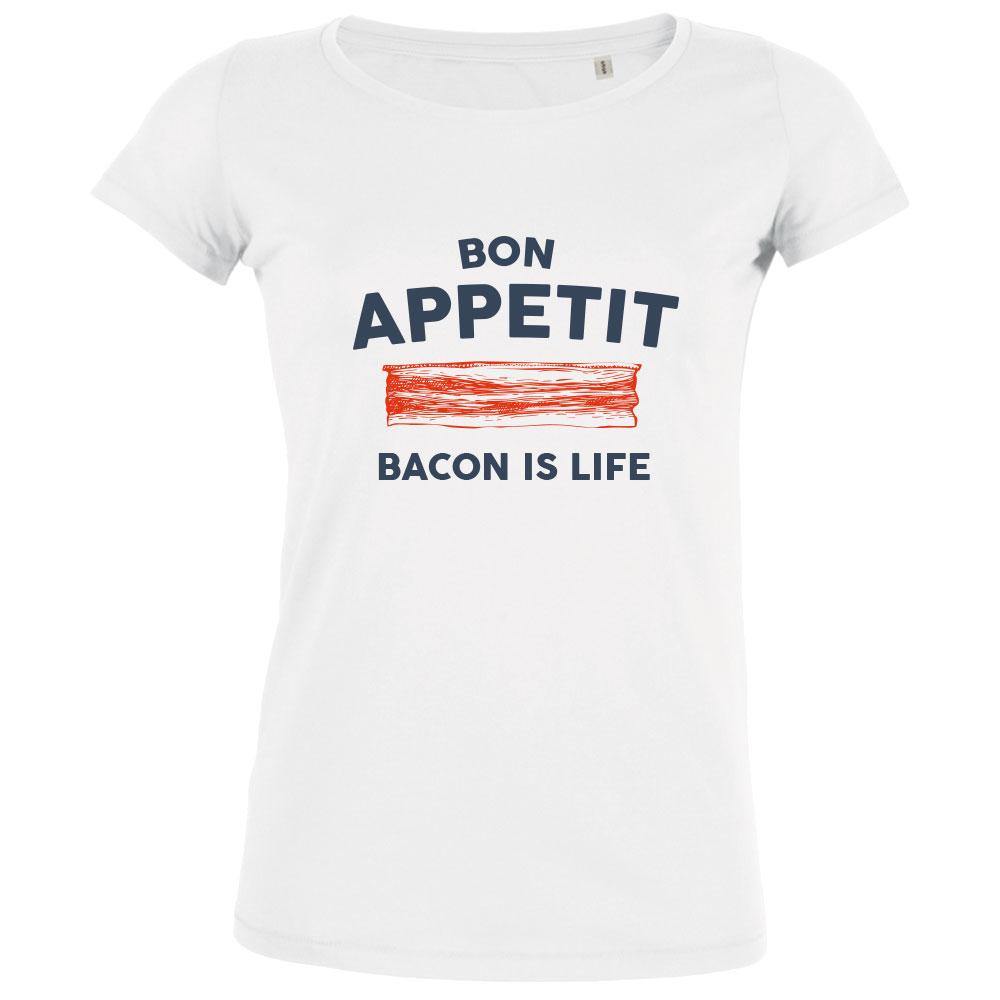Bon Appetit Bacon Is Life Women's Organic Tee - bigfrenchies