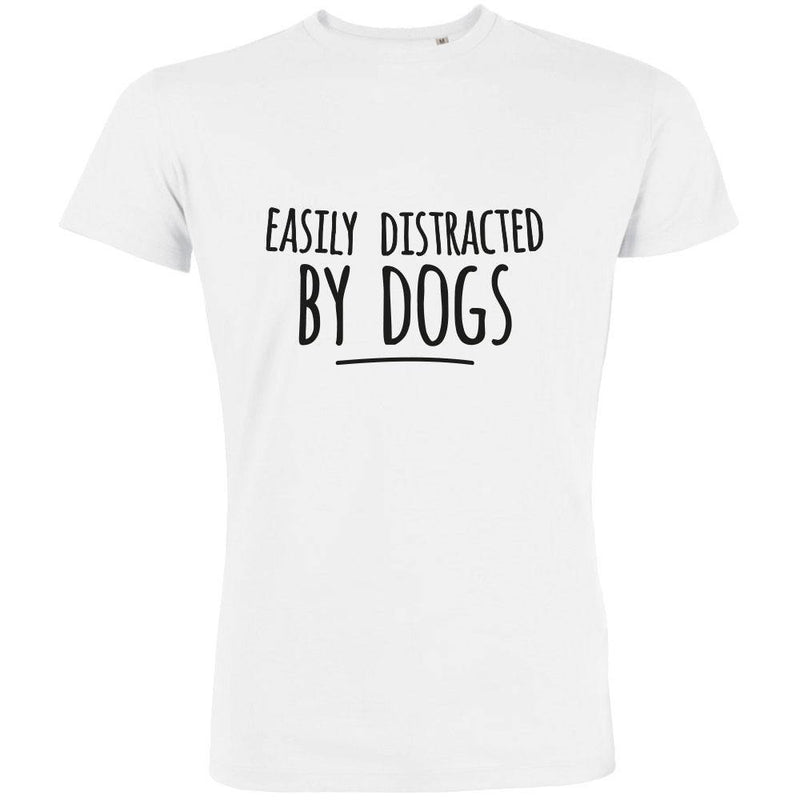 Easily Distracted By Dogs Men's Organic Tee - bigfrenchies