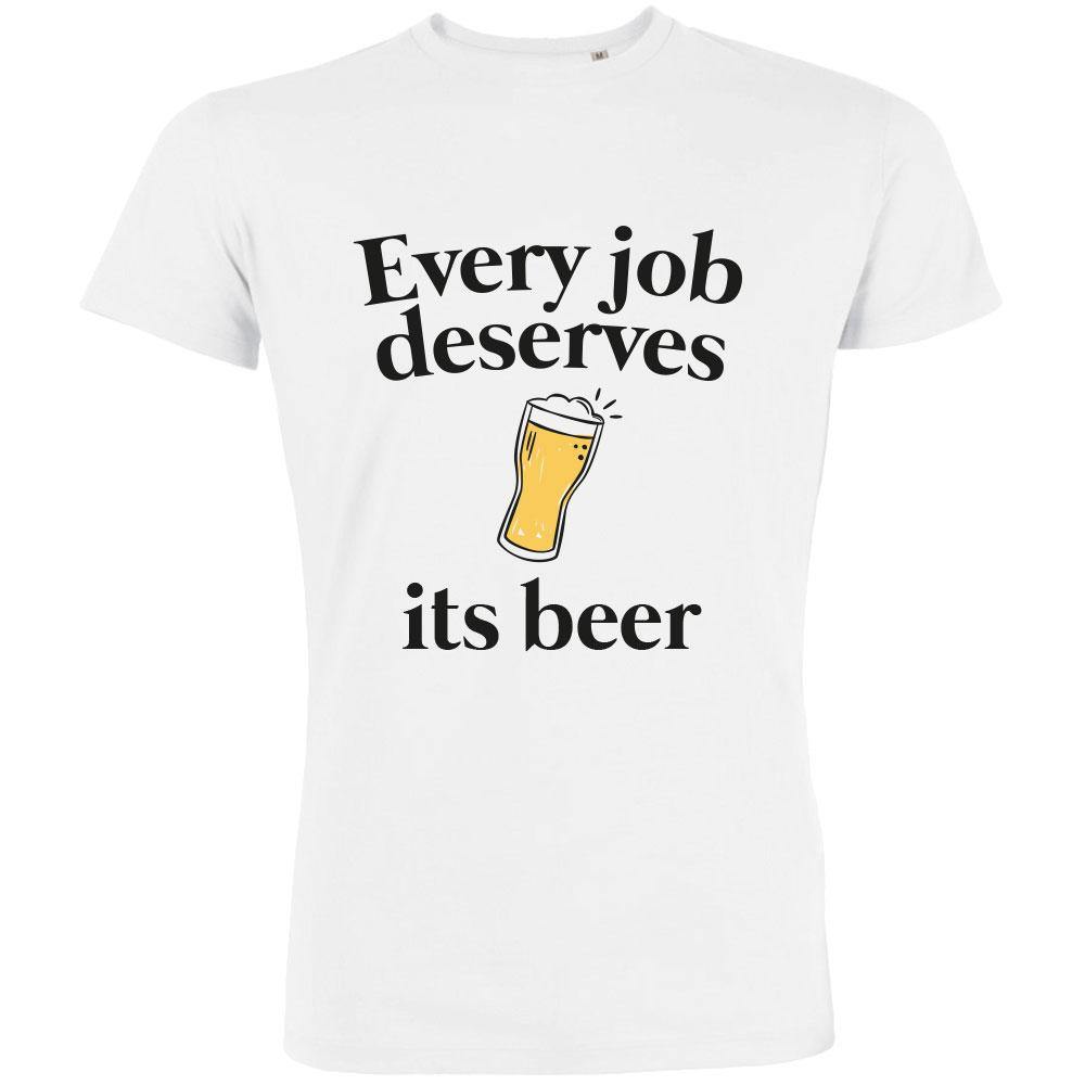 Every Job Deserves Its Beer Men's Organic Tee - bigfrenchies