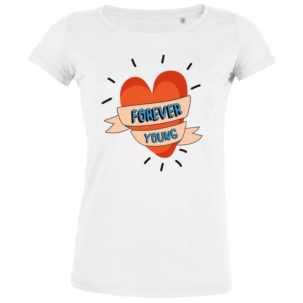 Forever Young Women's Organic Tee - bigfrenchies