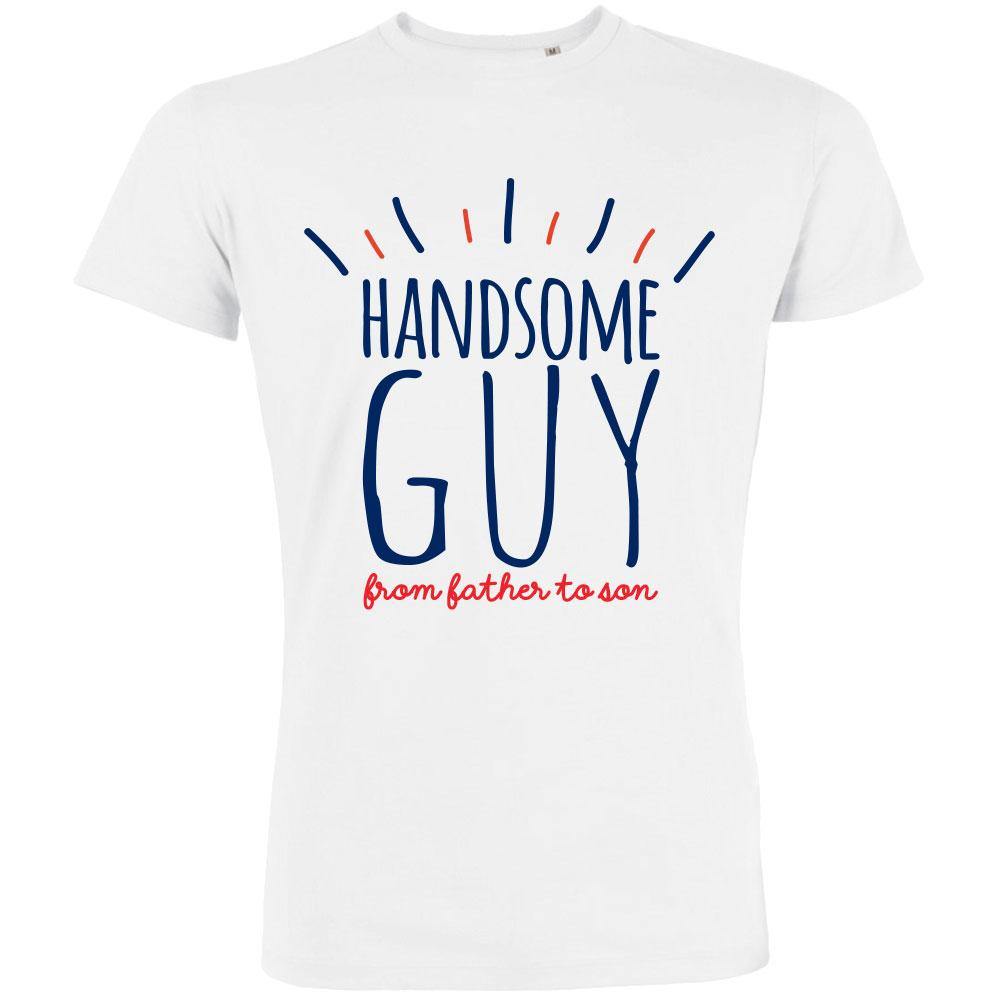 Handsome Guy From Father To Son Men's Organic Tee - bigfrenchies