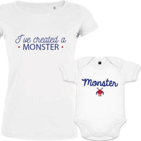 I've Created a Monster Mom and Child Set of 2 (Gift Idea for Moms)