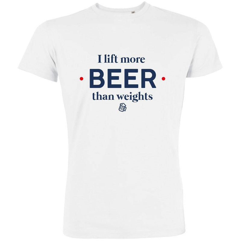 I Lift More Beer Than Weights Men's Organic Tee - bigfrenchies