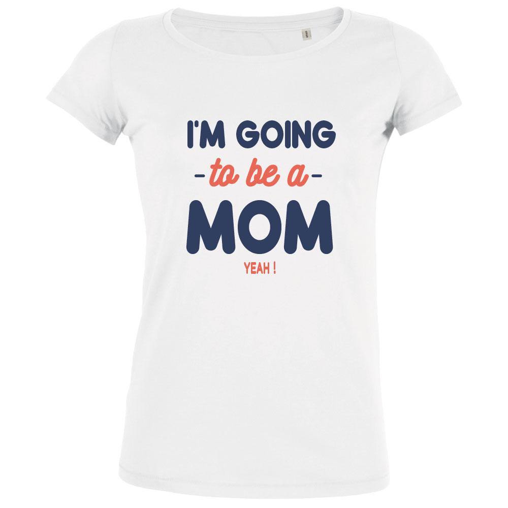I'm Going To Be A Mom Women's Organic Tee - bigfrenchies