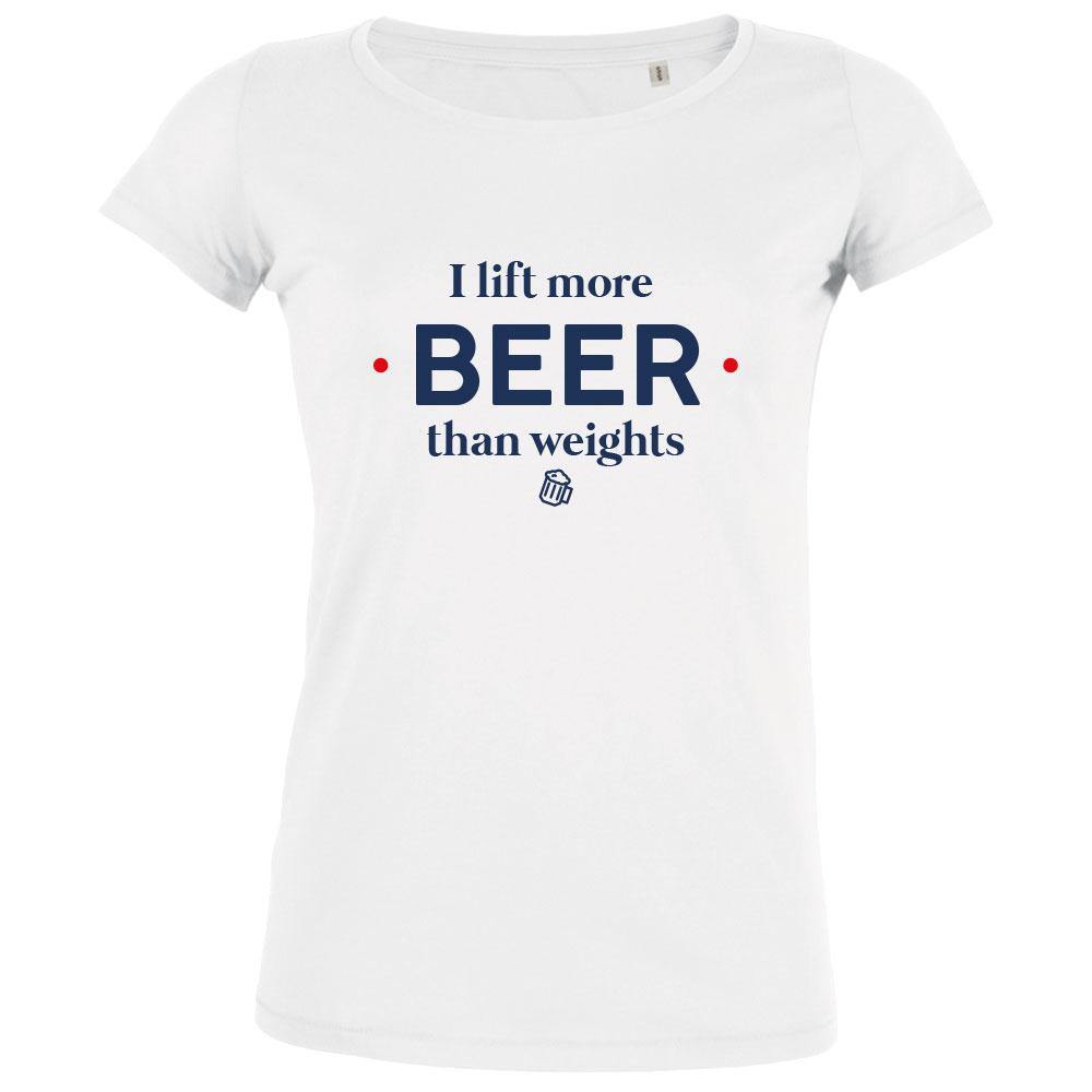 I Lift More Beer Than Weights Women's Organic Tee - bigfrenchies