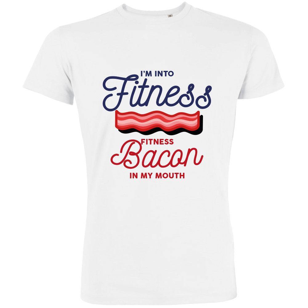 I'm Into Fitness Fitness Bacon In My Mouth Men's Organic Tee - bigfrenchies