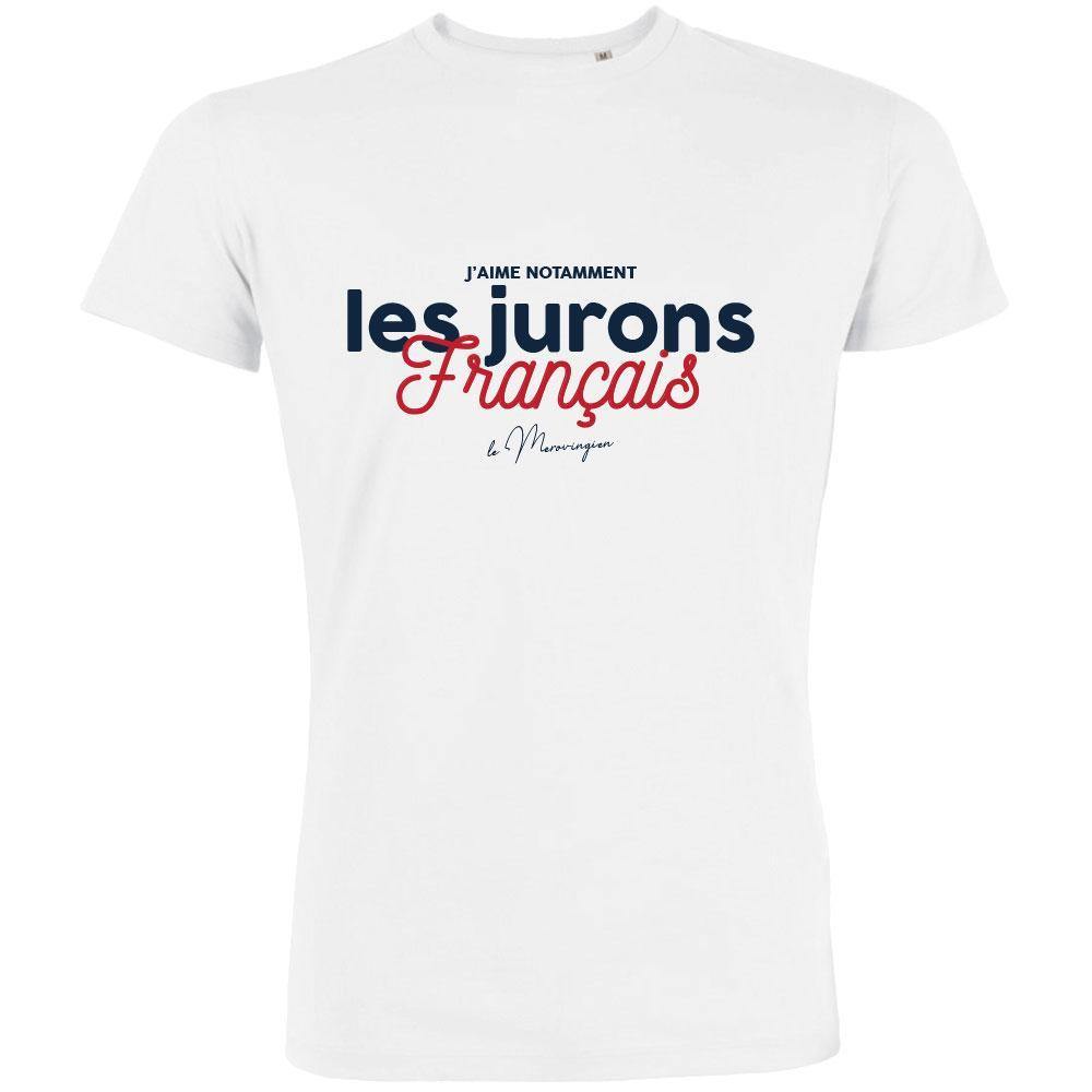 Les Jurons Français Men's Organic Tee (Navy) - bigfrenchies