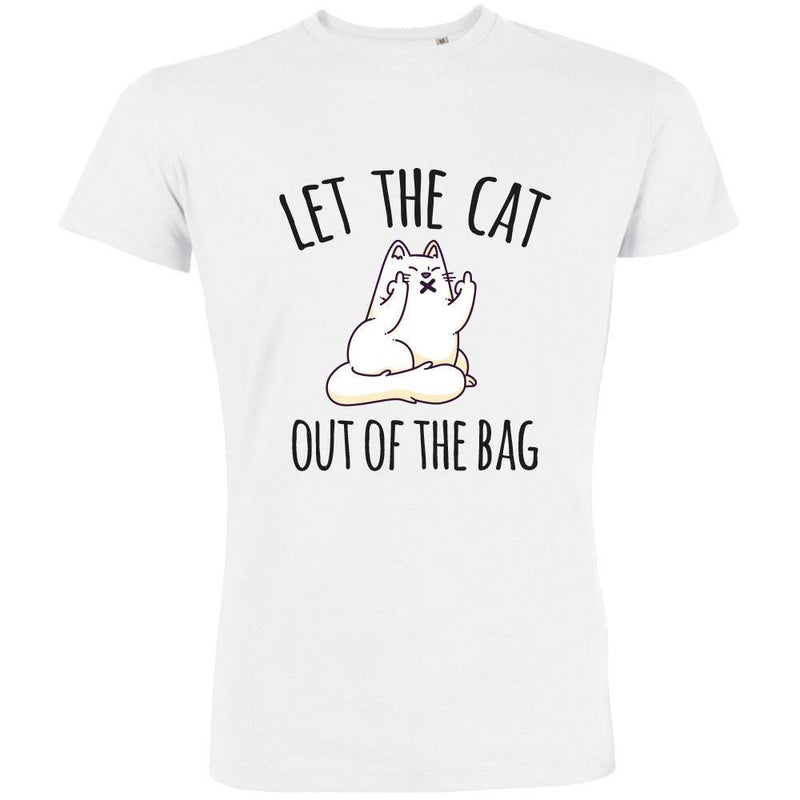 Let The Cat Out Of The Bag Men's Organic Tee - bigfrenchies