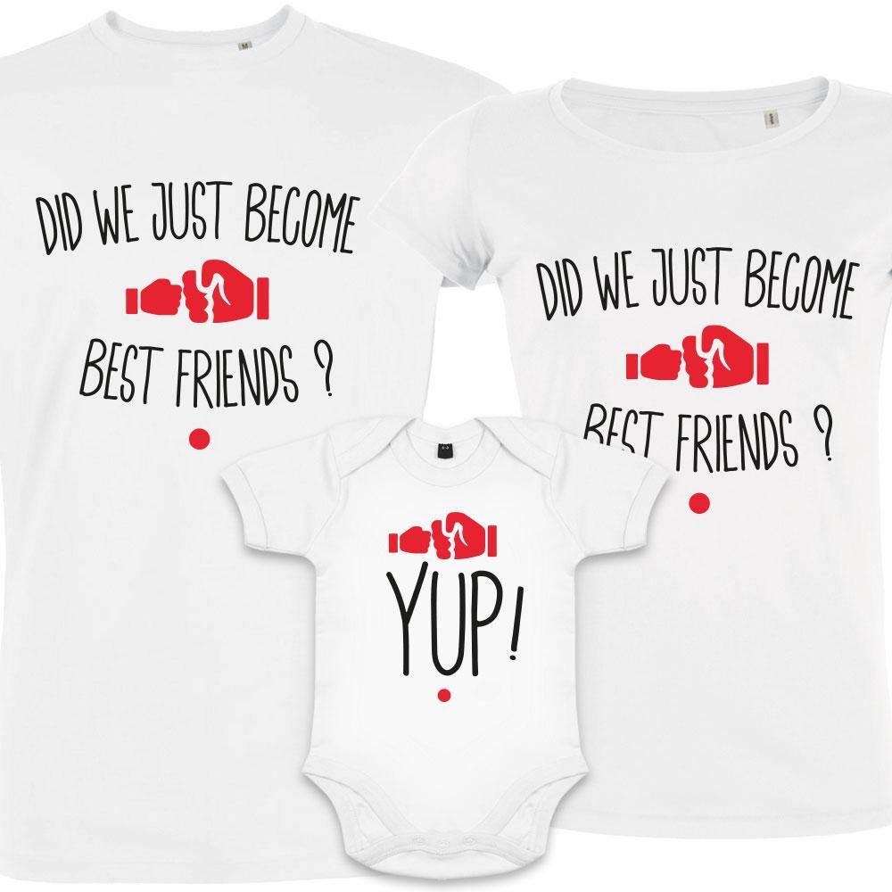 Best Friends Matching Family Organic Tees (Set of 3) - BIG FRENCHIES