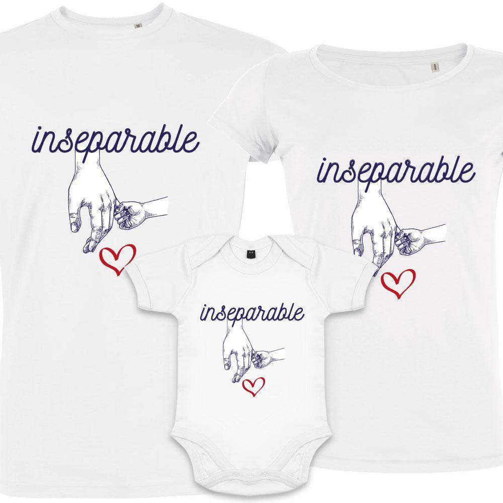Inseparable Matching Family Organic Tees (Set of 3) - BIG FRENCHIES