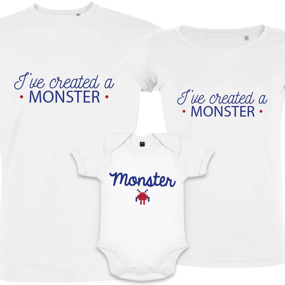 Monster Matching Family Organic Tees (Set of 3) - BIG FRENCHIES