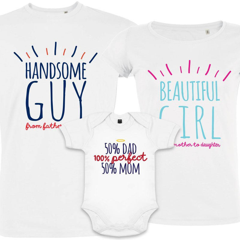 Perfect Family Boy Matching Family Organic Tees (Set of 3) - BIG FRENCHIES