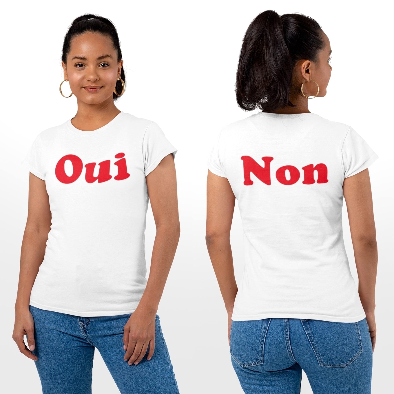 Oui Non Tシャツ