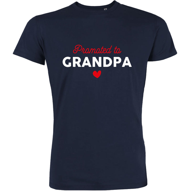 Promoted To Grandpa Men's Organic Tee - BIG FRENCHIES