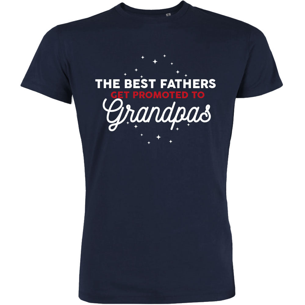 The Best Fathers Get Promoted To Grandpas Men's Organic Tee - BIG FRENCHIES