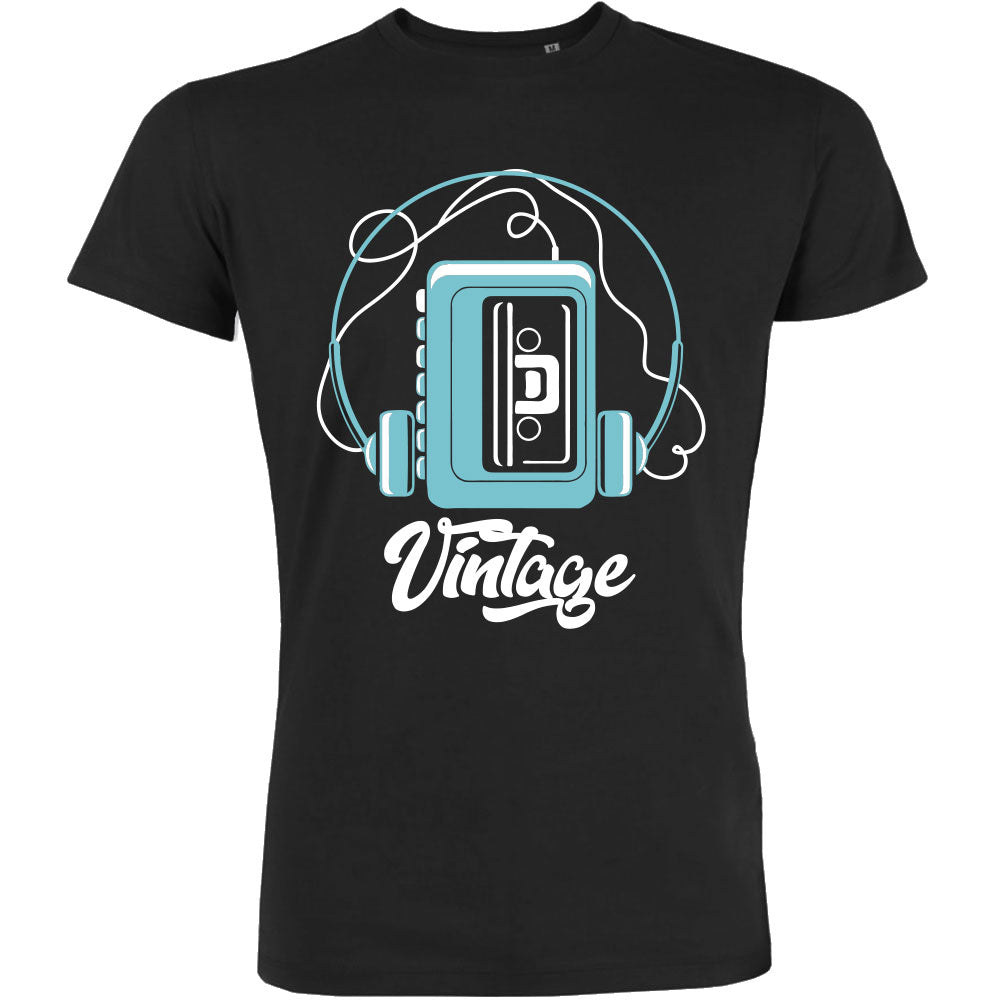 Vintage Cassette Player Men's Organic Tee - BIG FRENCHIES