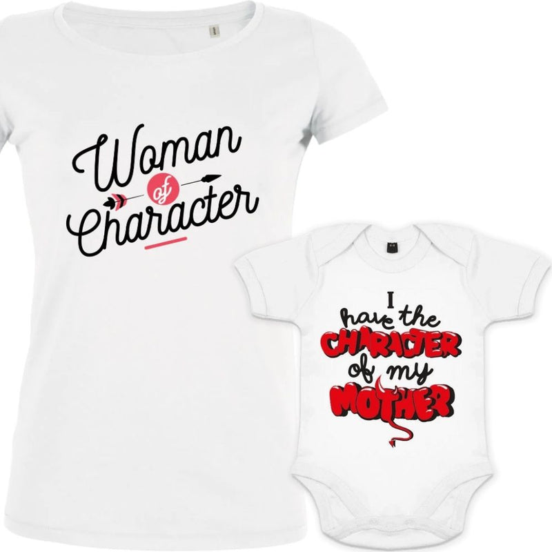 Character of a Strong Mom Set of 2 (Gift Idea for Moms)